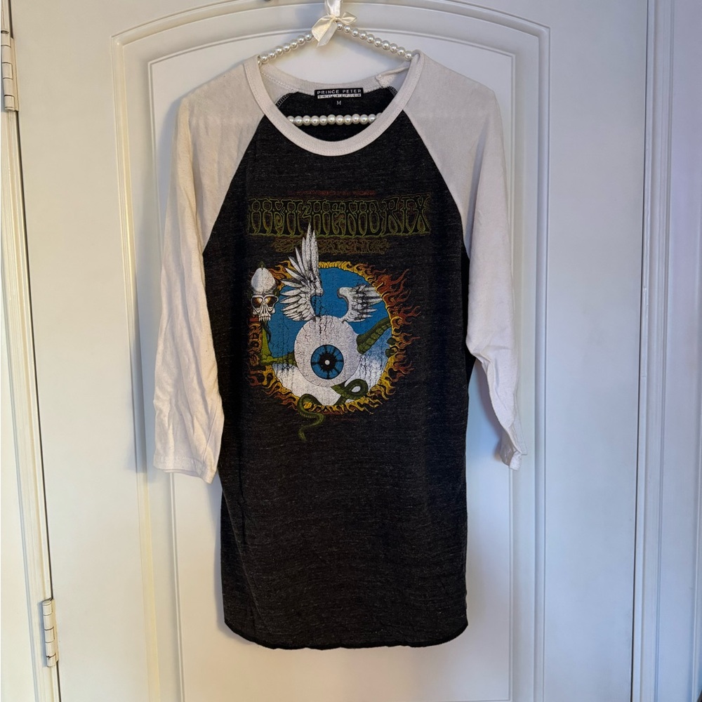 Jimi Hendrix Black and White Long Sleeve Tee